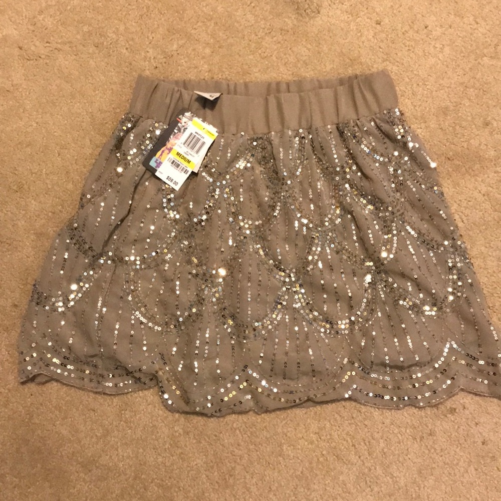 Sparkly chiffon skirt